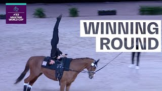 Lambert Leclezio with a warming harmony | Male Winning Round | FEI Vaulting World Cup™ Final 2022