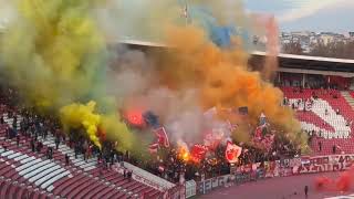 Pyro party by Red Star fans - 22/12/2024