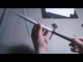 diy how to make a paper mini stiletto sword easy tutorİal