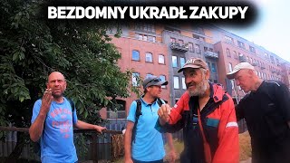 Bezdomny ukradł zakupy #bezdomni