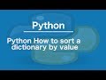 Python How to sort a dictionary by value