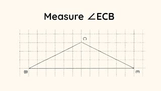 Measure angle ECB