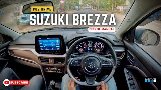 NEW MARUTI SUZUKI BREZZA Petrol Manual | POV Drive | Hybrid Technology | Narrow road drive | Jonnxoo