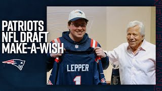 Patriots Make-A-Wish | Robert Kraft Asks Ben Lepper To Announce Patriots Draft Pick in Las Vegas