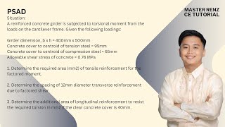 PAST BOARD EXAM PROBLEM SITUATION 2: DESIGN OF BEAMS (FLEXURE, SHEAR AND TORSION)