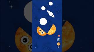 Hungry SUN | Planet SIZES for BABY | Funny Planet comparison Game for kids | 8 Planets sizes