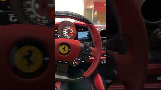 Ferrari F8 Spyder interior!