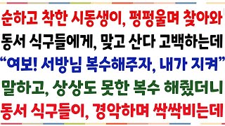 (반전신청사연)순하고 착한 시동생이 펑펑울며 찾아와, 동서식구들에게 씻을수 없는 상처를 받았다고 고백을 하는데 \