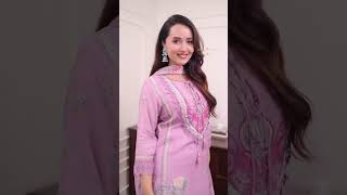 Designer Pure Lilac Maslin Silk Pakistani Suit #fashion #shorts #trending #trend #youtube #suits