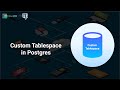 Create custom tablespace in Postgres #postgres #postgresql