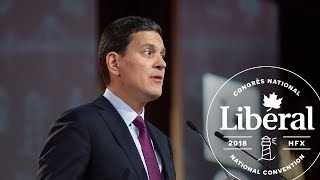 The Rt. Hon. David Miliband • Le très hon. David Miliband