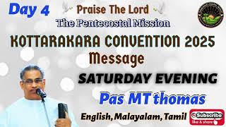 TPM kottaraka convention 2025 | Pas MT Thomas | Saturday Evening message