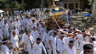 安房神社1300年祭 洲宮神社の神輿 宮入り