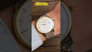 ĐỒNG HỒ FREDERIQUE CONSTANT SLIMLINE SIÊU MỎNG , MẠ DEMI VÀNG SANG TRỌNG FC-306V4S3B2 #FC306V4S3B2