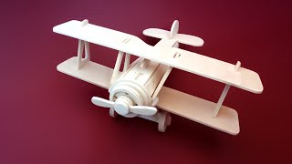 Самолет Ньюпор - 17 сборная модель | Обзор и сборка конструктора из дерева