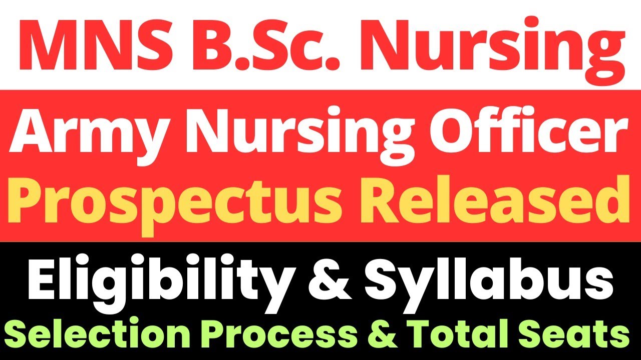 MNS BSc Nursing 2023 Latest Update | Detailed Notification Out ...