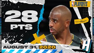 Chris Paul 28 Pts Full Game 6 Highlights | Thunder vs Rockets | August 31, 2020 NBA Playoffs