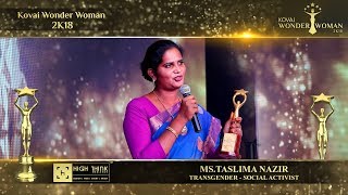 Kovai Wonder Woman 2K18 -MS TASLIMA NAZIR