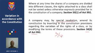 Company and Partnership Law Unit 4 Session 5