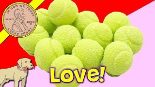 Valentine's Day Love Tennis Gum Balls Candy Review!