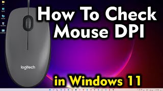 How To Check Mouse DPI in Windows 11