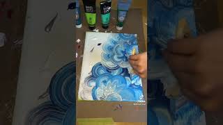 Original wave swirls 🌊 #painting #relaxing #satisfying #trending #abstract #artist #swirls #art