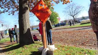 Arriving for the 2021 Remembrance Day ceremonies in Fredericton...