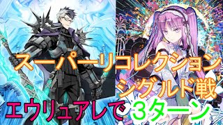 FGO スーパーリコレクションクエストのシグルド戦　エウリュアレで３ターン