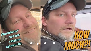 Dad Pays for the Person Behind Him but the Amount is Insane!