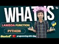 Lambda function in python | Anonymous functions in python | #lambda #anonymous#pythontutorialtelugu
