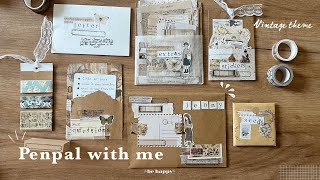 Penpal with me | vintage theme | Sending a Letter to Brazil!