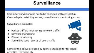 Ethics & Laws - Surveillance