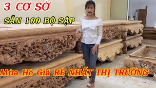 Sập Gỗ | Sập Gụ Đẹp | 3 Cơ Sở Sẵn 100 Bộ Sập Gụ Lào Thô Mộc  |#sập_gỗ |#sapgudep |#sapgogiare