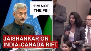 "I'm Not The FBI..." I What Jaishankar Said to Question on Nijjar, Canada & Five Eyes