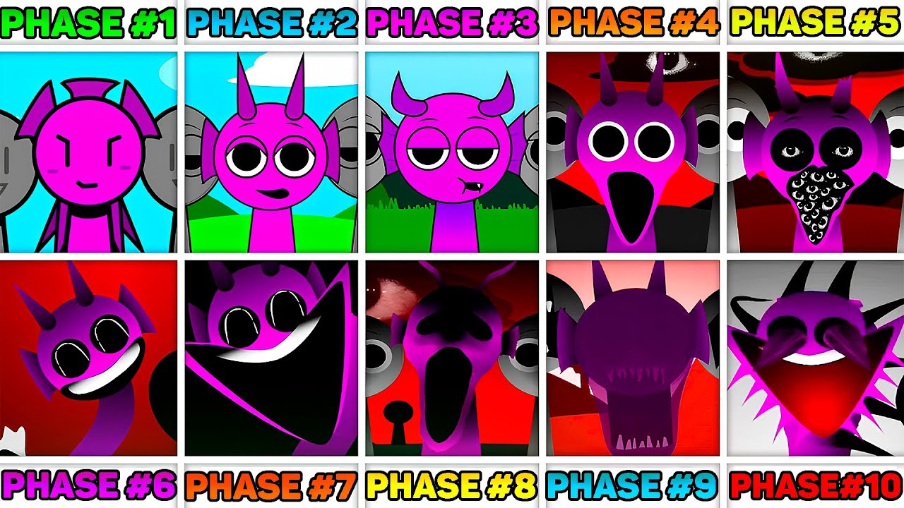 New True All Phases In Incredibox Sprunki - Phase 1 VS Phase 2 VS Phase ...