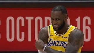 LeBron James SCORES FIRST POINTS As A Los Angeles Laker!