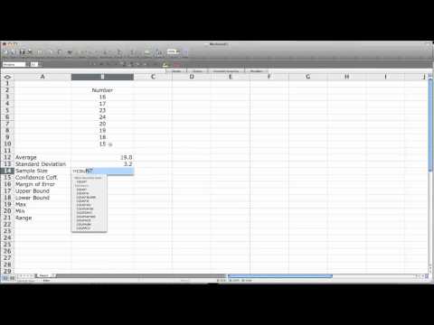 How to use Excel to Calculate Confidence Interval How to use Excel to Calculate Confidence Interval