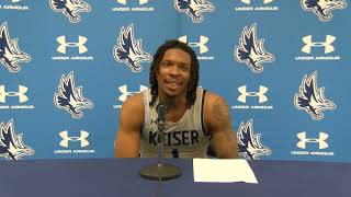 Keiser Men's Basketball Highlights and Interviews vs Warner