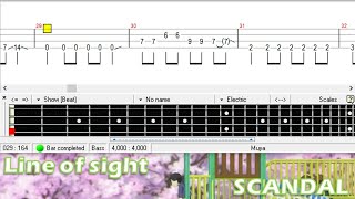 Line of sight - SCANDAL [Bass TAB]
