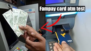 fampay visa card atm test. visa famcard atm test. fampay visa card use in atm. fampay card atm use