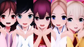 【艦これMMD】神風型姉妹でカッコ可愛く「気まぐれメルシィ」