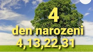 4️⃣Jak moc nás ovlivňuje den narození, měsíc či rok. 4,13,22,31 co nám tyto čísla nesou do života4️⃣