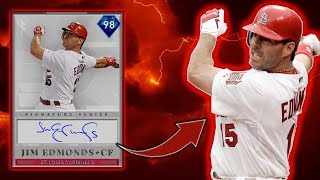 *98* JIM EDMONDS DEBUT! BEST FREE CARD?! MLB THE SHOW 19 RANKED SEASONS DIAMOND DYNASTY!