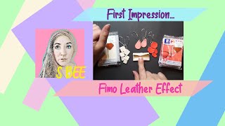 First Impression: Fimo Leather Effect. Is it any good?