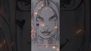 How To Draw Harley Quinn | BY Art with cc. 🥵❤️