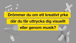 Plugga design, konst och musik