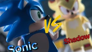 SONIC 3 - LEGO SONIC VS SHADOW - fight scene (Lego stopmotion for teens)