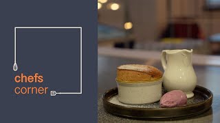 Chefs Corner - Christmas pudding soufflé with blueberry ice cream \u0026 brandy crème anglaise | Bidfood