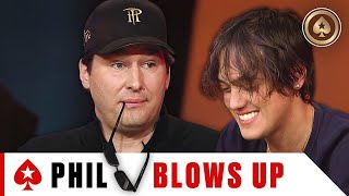 Hellmuth BLOWS UP against Italian Poker Pro ♠️ Best of The Big Game ♠️ PokerStars