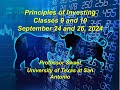 UTSA Principles of Investments Classes 9 and 10, Sept. 24 and 26, 2024